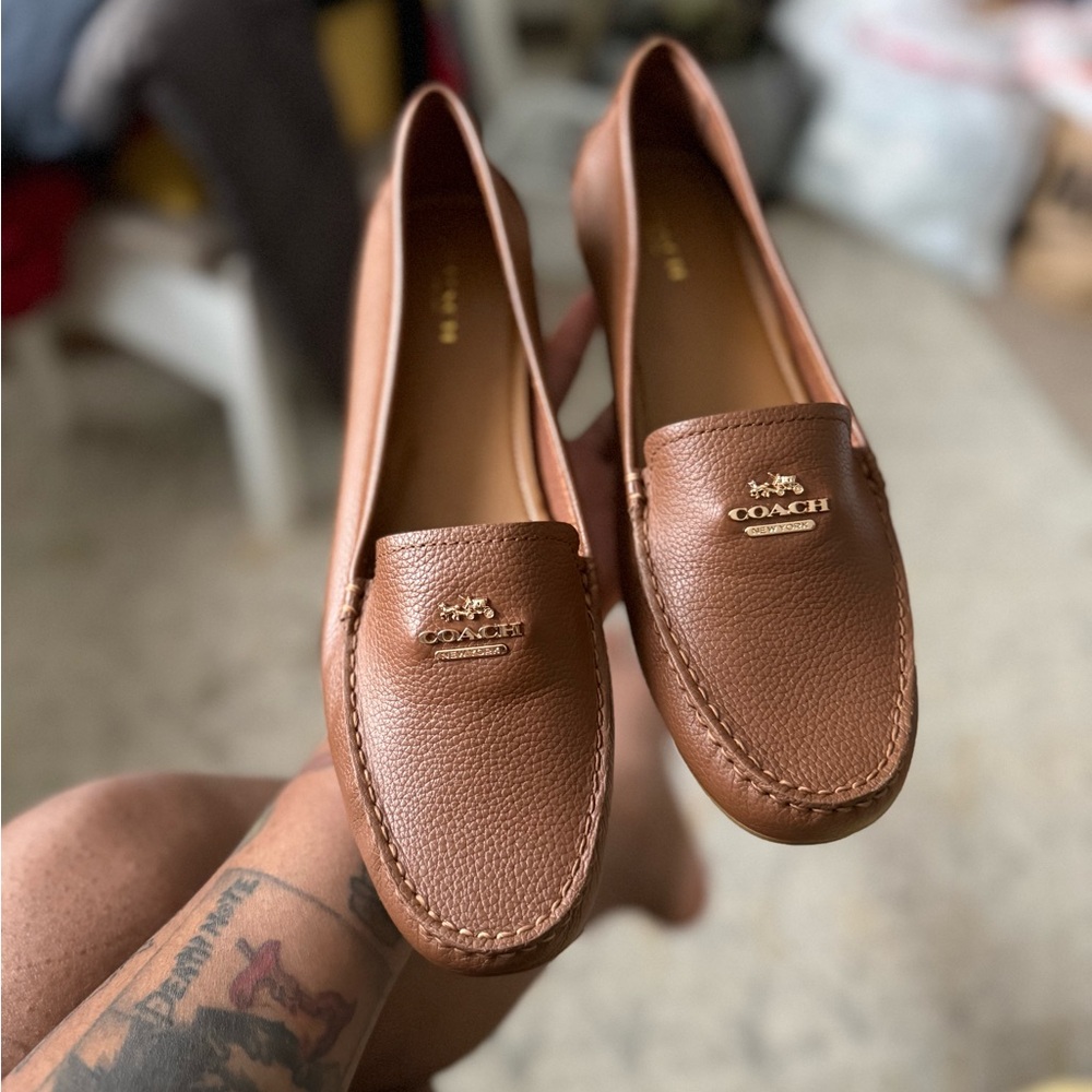 Coach Brown Leather Loafers